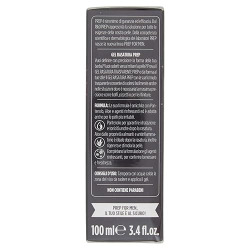 Miniatura 4 de Prep Gel Afeitado Transparente con Pantenolo y Aloe - 3.4 fl oz