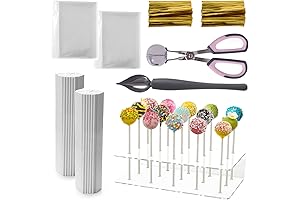 Cake Pop Maker Kit with Lollipop Sticks and Transparent Display Stand