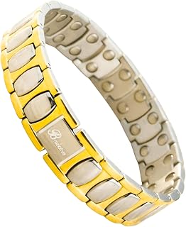Bracotive Bio Magnetic Bracelet For Men & Women | Blood Pressure Metal Chain | High Power Magnet | Maintain Energy Level A... Price In India
