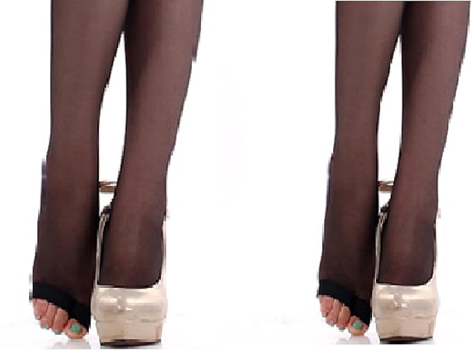 Amazon Goditem 2枚セット 3バリエーション ストッキング オープントゥ つま先なし パンスト 極薄 黒 黒 ストッキング 通販