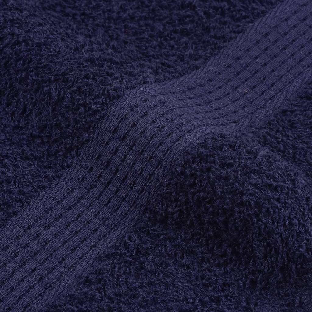 6-TLG. Handtuch-Set FROGN Marineblau aus 100% Baumwolle 360 g/m² mit 4 Handtüchern 2 Duschtüchern, saugstark, weich, schnelltrocknend für Badezimmer, Spa, Sport und Wellness