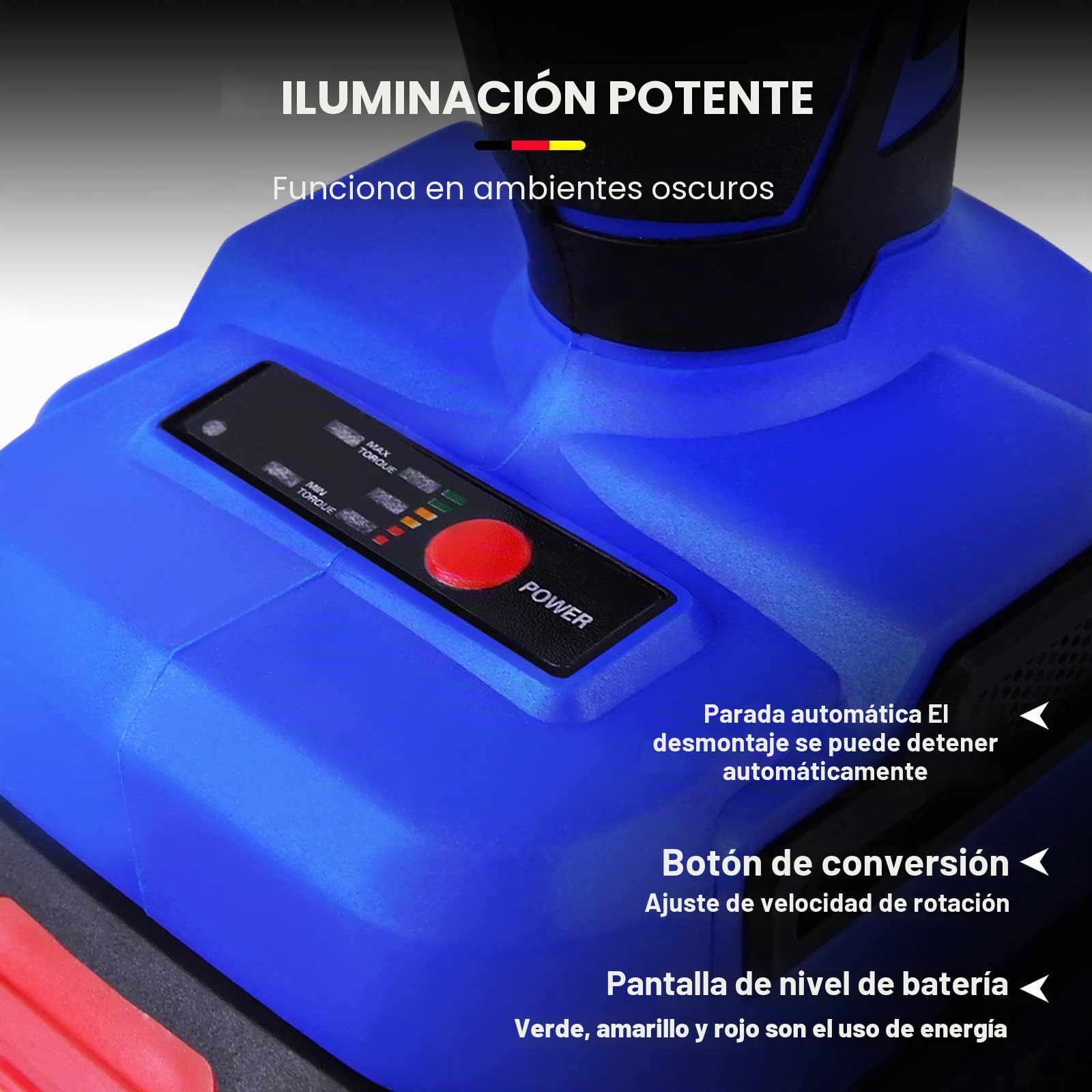 Sierra de sable eléctrica inalámbrica con batería, herramienta eléctrica de 21 V, 4 hojas de sierra, ideal para cortar madera, PVC y metal (con 2 baterías)