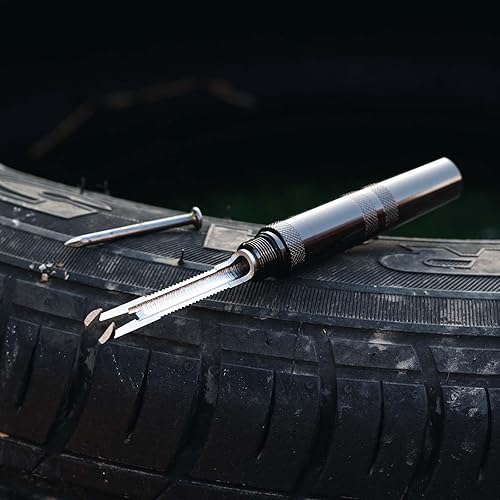 Miniatura 5 de Kit de reparación de neumáticos compacto para motocicleta (negro)