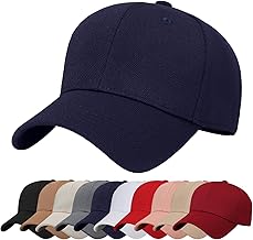 Men's Baseball Cap with Visor Unisex Cotton Adjustable Casual Baseball Cap Caps for Cycling, Fishing, Tennis, Running