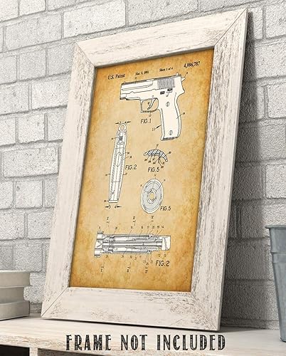Miniatura 7 de Sig Sauer 226 Pistol Patent Print - 11x14 Unframed Patent Print Gun Pictures for Wall - Man Cave Gun Poster Decor - Gift Under $20 for Gun Owners