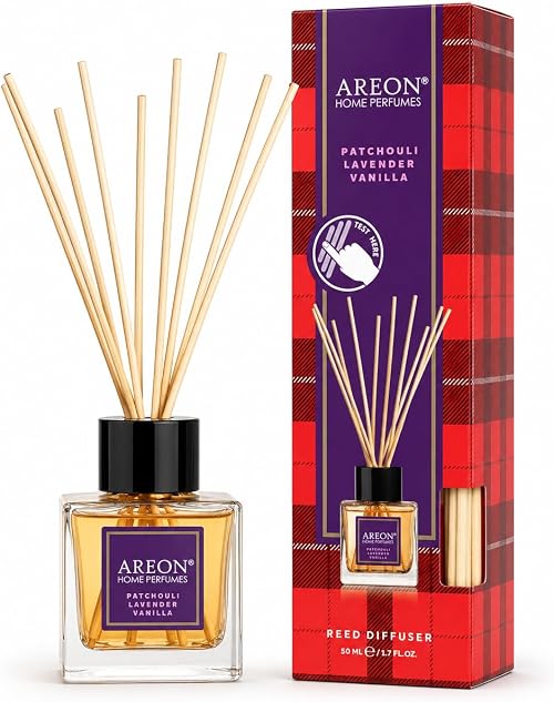 عطور منزلية وأعواد برائحة الباتشولي واللافندر والفانيليا من اريون، 50 ملم