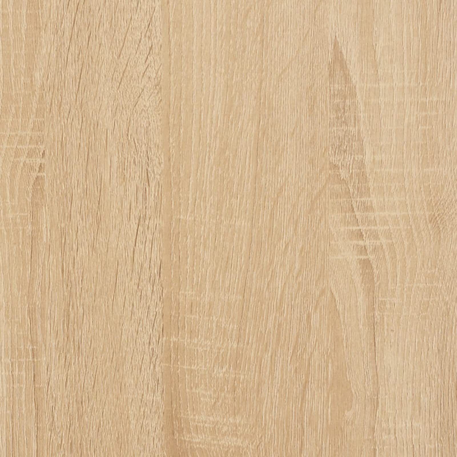 LAPOOH Mueble para Discos y Tocadiscos en Madera Contrachapada Roble Sonoma 100x38x48 cm, Estantería CD, Vinilos - 831976