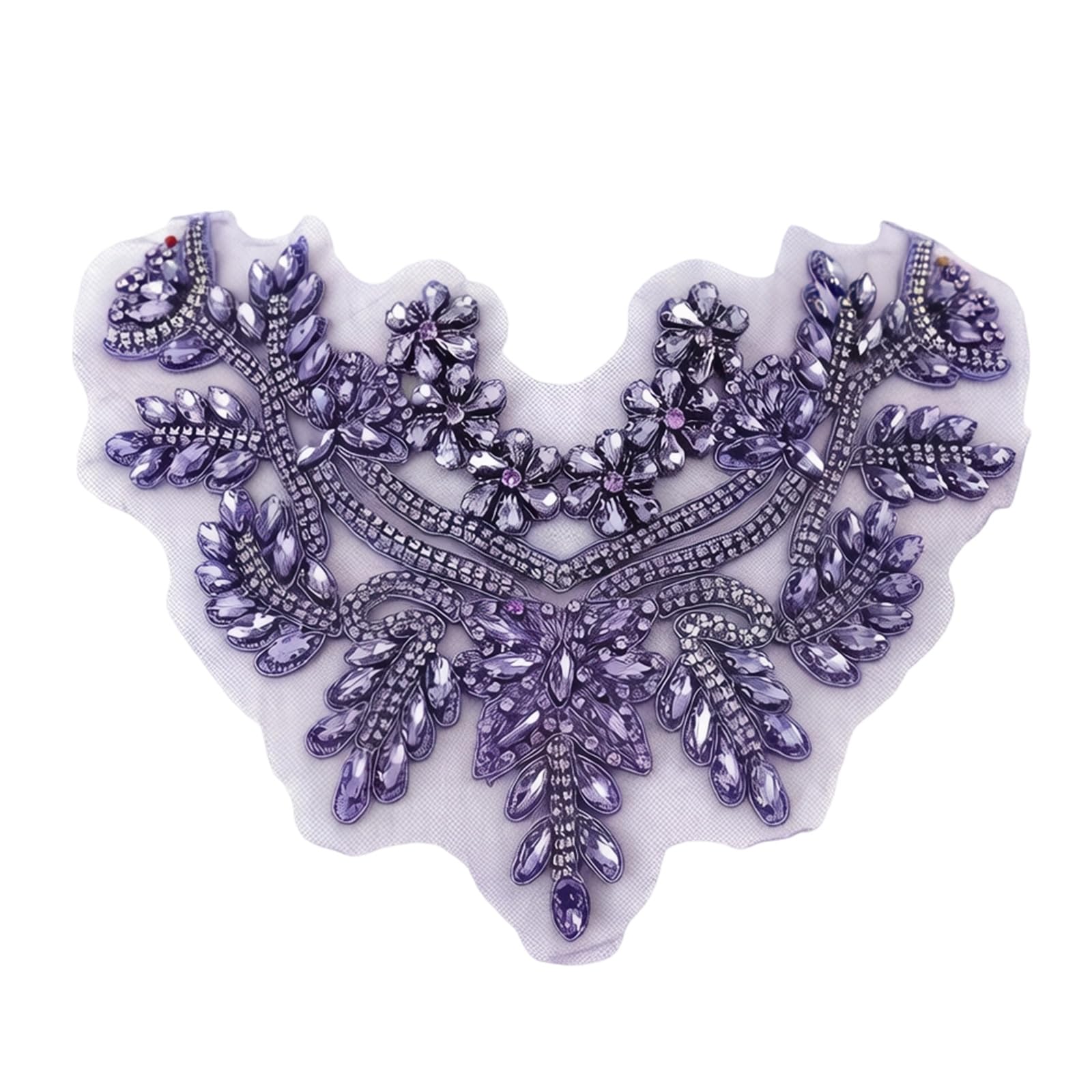 Applique en cristal avec strass haute couture ornement luxe de célébration