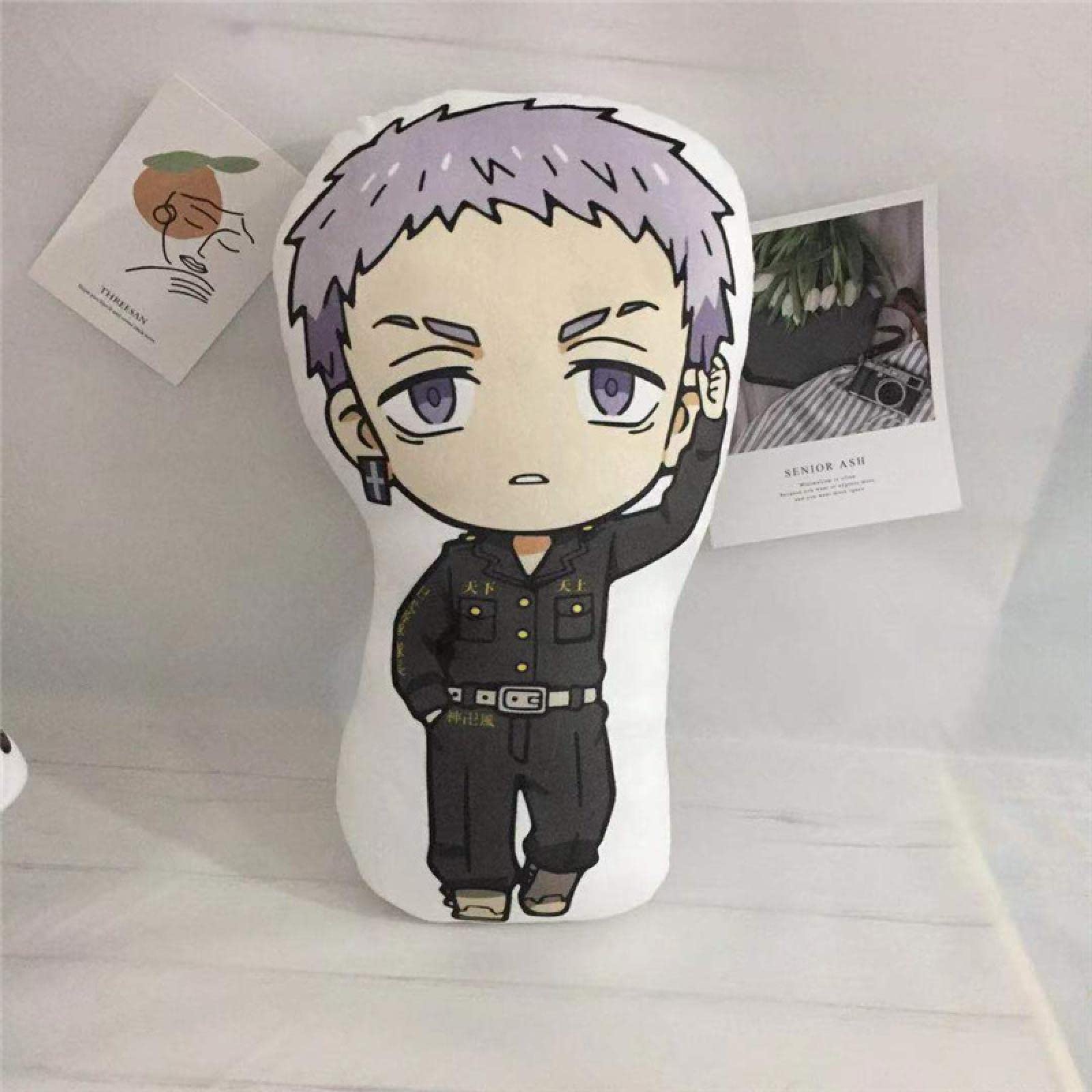 Anime Tokyo Revengers Stuffed Pillow Doll Toy, Manjiro Ken Takemichi Hinata Plush Pendant, Kids Gift