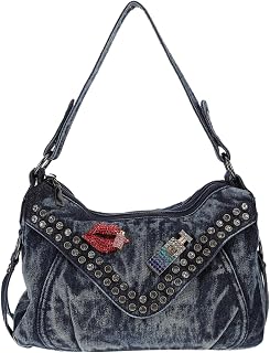 Bolsa Acolchoada Feminina + Carteiras Mochila Sacola Crossbody Bolsas Para Mulheres Moda Chique Senhora Bolsa Jeans Senhora Bolsa Mensageiro Bolsa Feminina Bolsa De Ombro