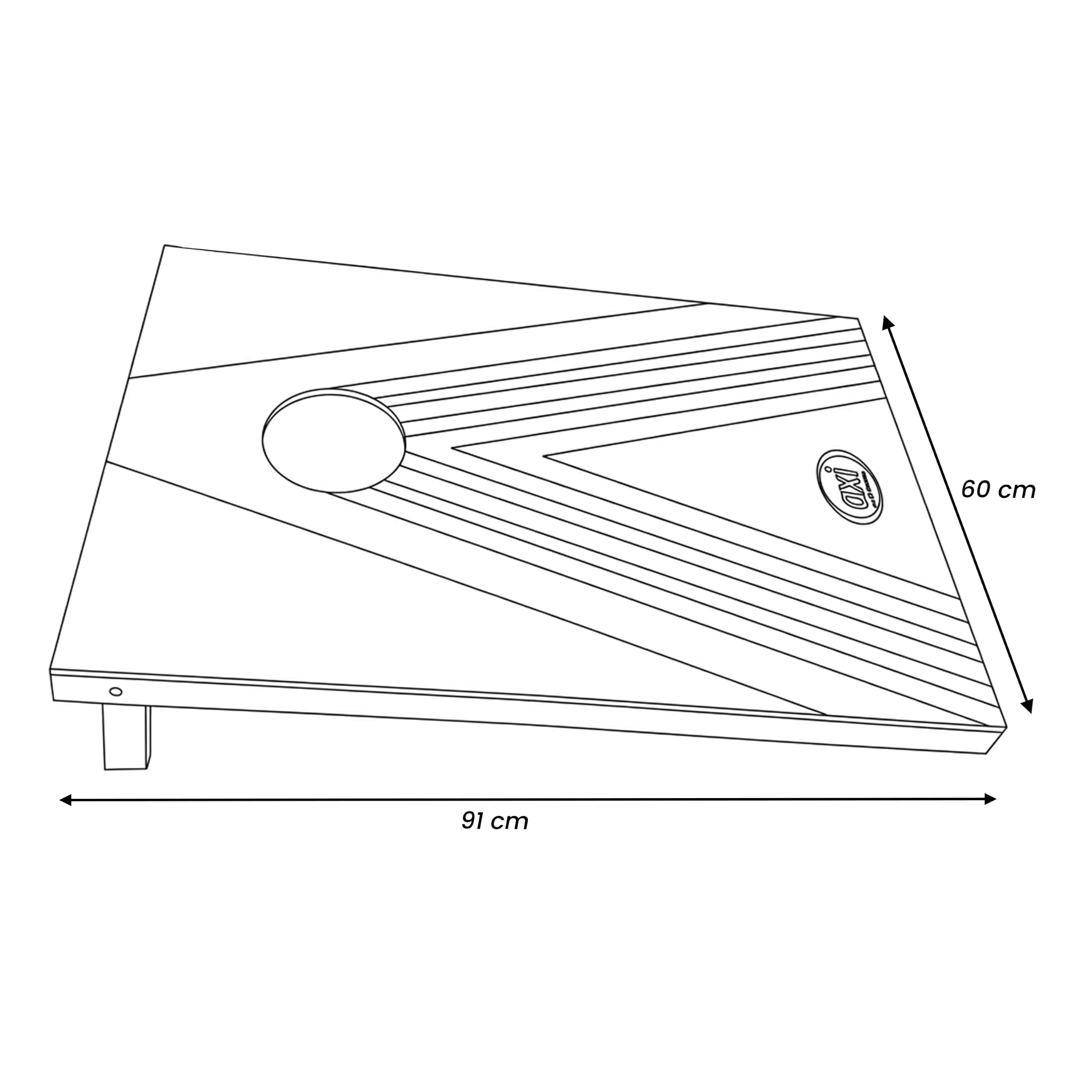 AXI Plus Cornhole Zestaw do gry w z 2 planszami - gra w rzucanie woreczkami na ?wie?ym powietrzu/w pomieszczeniach - w zestawie 8 woreczkow do cornhole i torba transportowa - 91 x 60 cm