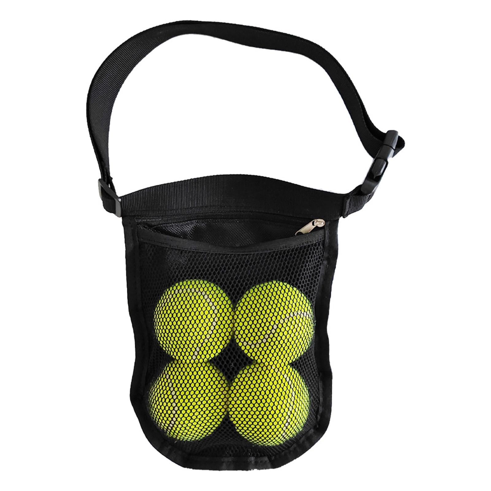 Sac Banane Réglable Pour Balles De Tennis & Pickleball - Poches Mesh, Idéal Pour Transporter Balles, Smartphone, Clés