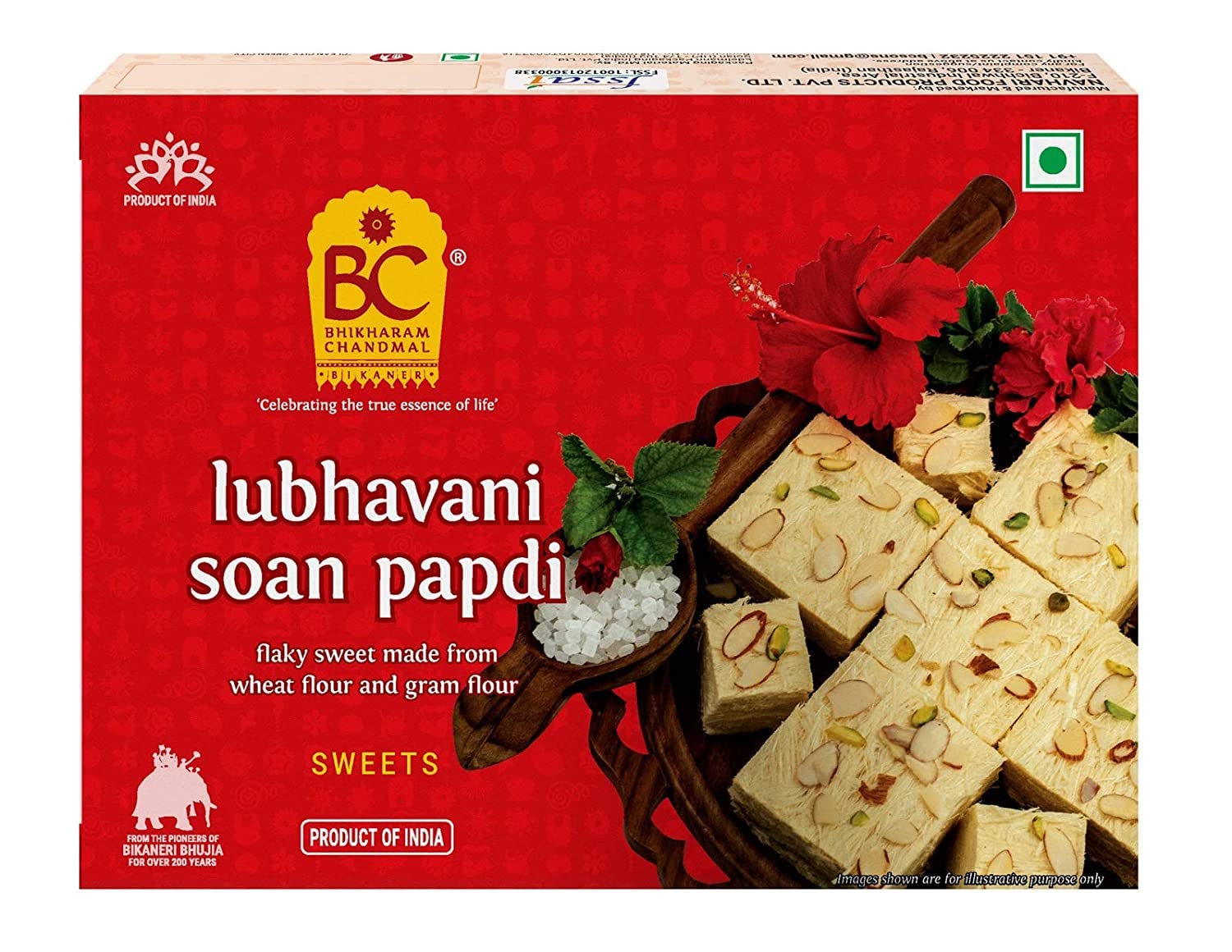 Bhikharam Chandmal Lubhavani Soan Papdi 200 g