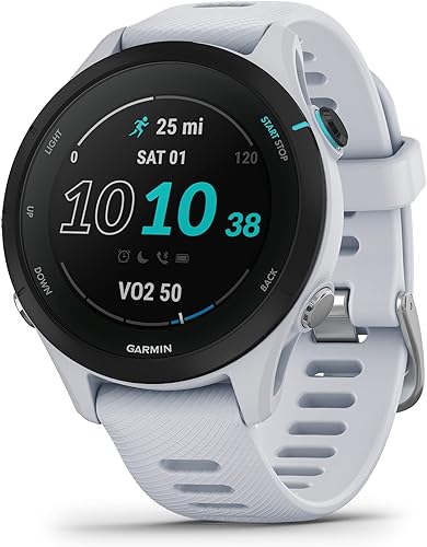 Miniatura 2 de Garmin Forerunner 255S Música reloj inteligente para correr con GPS más pequeño piedra blanca y HRM-Pro correa de pecho para monitor de frecuencia
