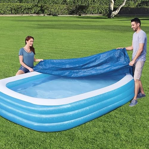 Rectangular Pool Cover, Pool Covers For Above Ground Pools，Fits 10 Ft X 6 Ft Inflatable Rectangle Swimming Pool Cover, Dustproof Square For Garden Outdoor Paddling Family Pools Protector #TOP17