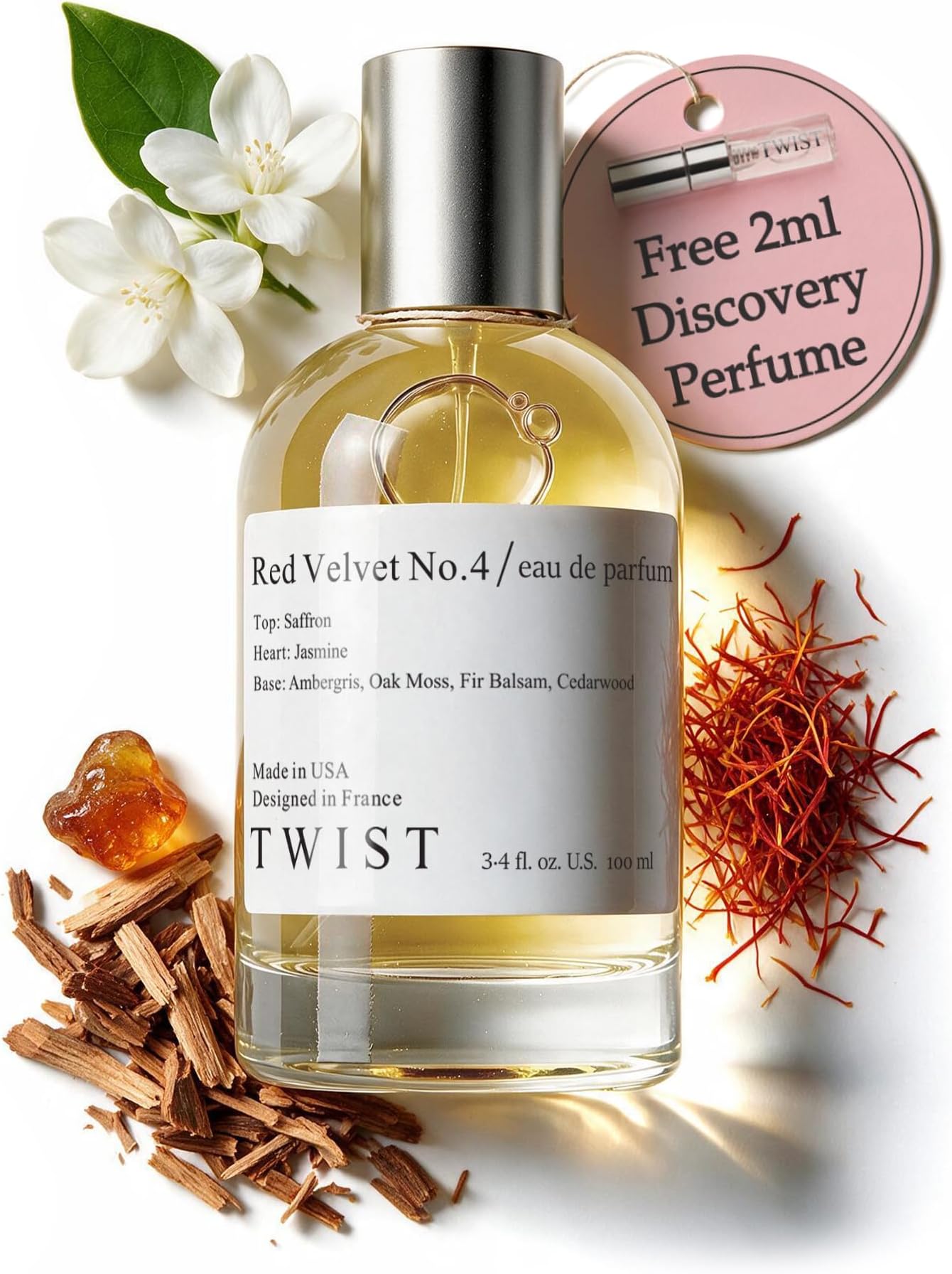Twist Red Velvet No.4 Perfume for Women&Men Inspired by Baccarat Rouge 540