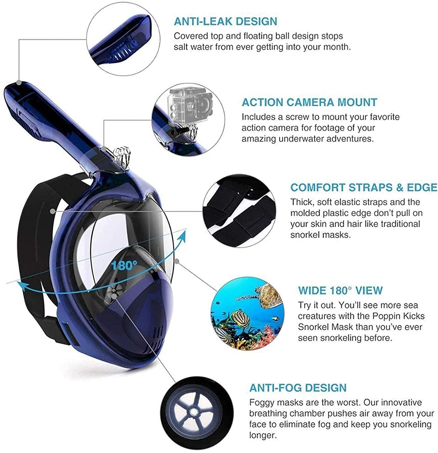 maschera da immersione, Maschere da sub, maschere snorkeling, antiappannamento, integrali, for nuoto, , attrezzatura subacquea for donne, uomini e bambini