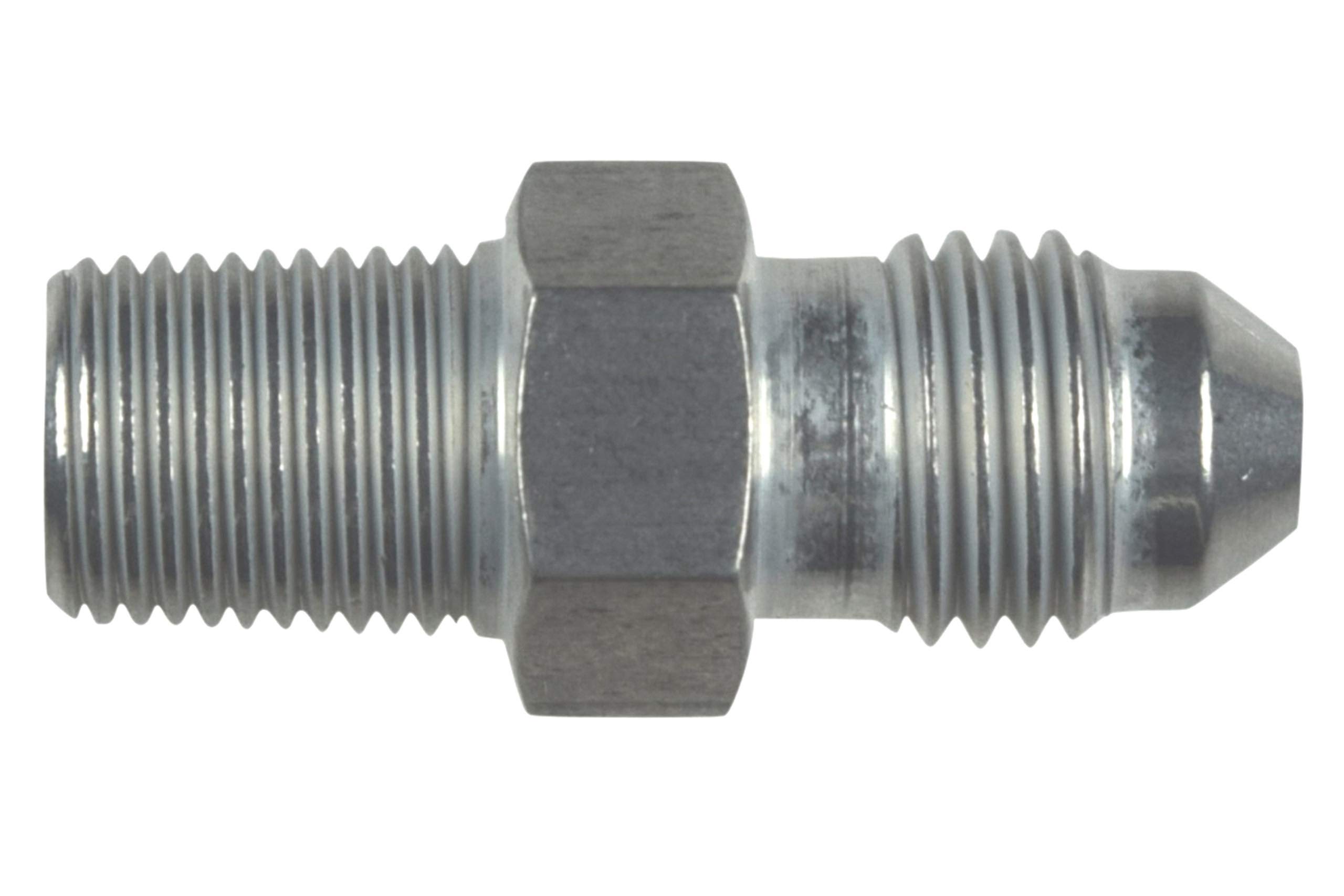 ICT Billet Straight -4AN Flare Male to 1/8"NPT Pipe Adapter Fitting 4 AN Bare Aluminum National Pipe Thread Designed & Manufactured in the USA AN816-04-02A