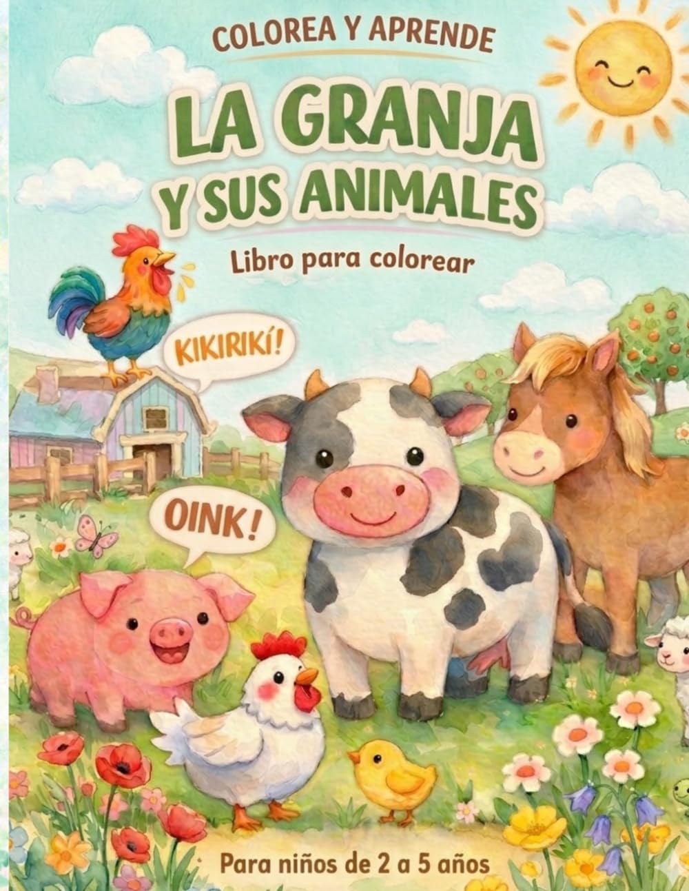 La Granja y sus Animales: Colorea y Aprende