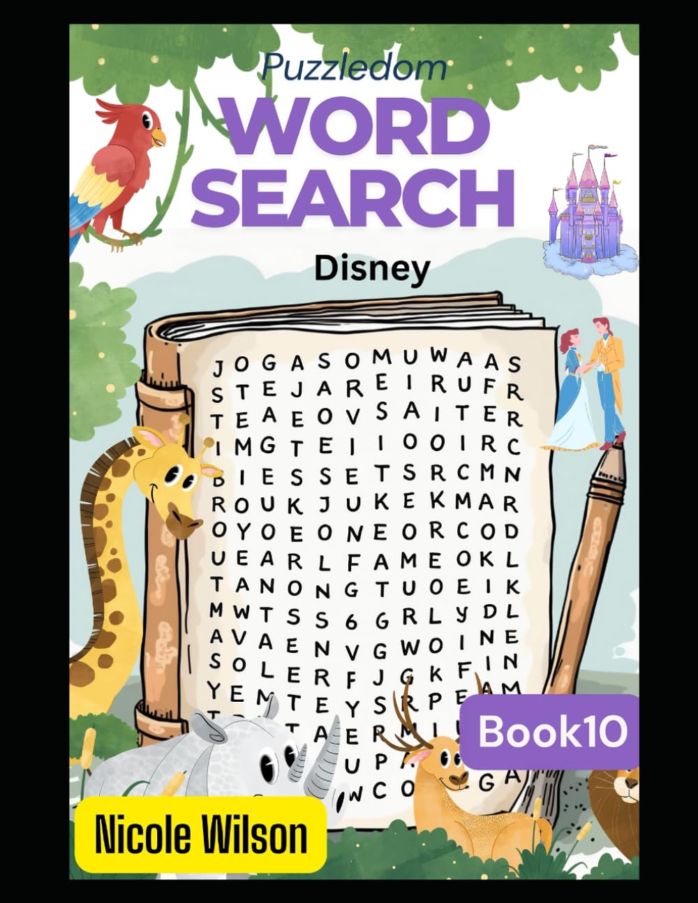 Word Searches for Kids 8-10 - DISNEY – Expand Vocabulary and Discovery | Answers Provided: Disney