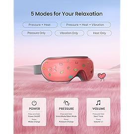 RENPHO Eyeris 1 Eye Massager with Heat, Christmas Birthday Gifts for Women Men Mom Dad Her Him, FSA Eligible HSA Eye Mask for Migraine, Smart Sleep Mask for Dry Eyes Relax, Reduce Strain