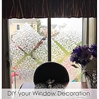 Vista 6 de Película decorativa de privacidad para ventana, película 3D para puerta, adhesivo estático, protección de privacidad, control de calor, anti rayos