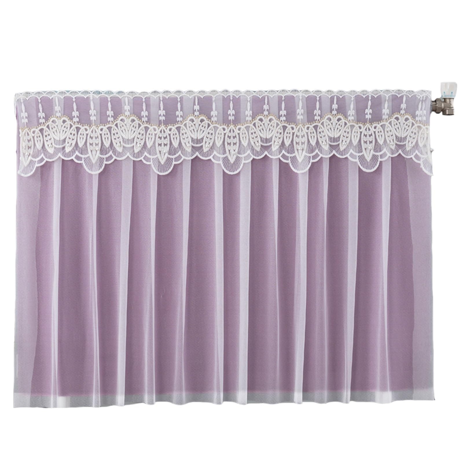 Couverture radiateur dentelle 2 couches pour sublimer l'ambiance du salon
