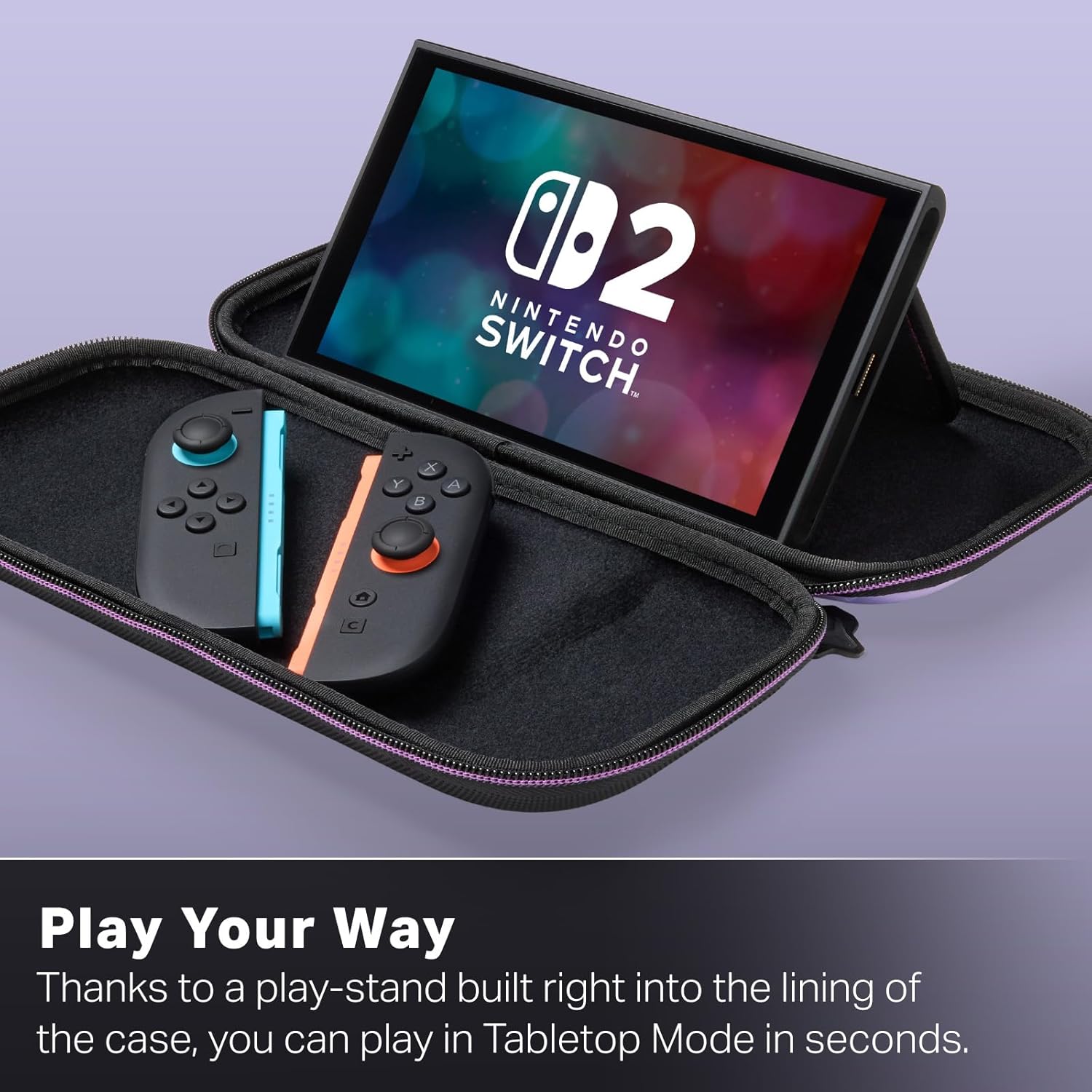 PowerA Slim Case for Nintendo Switch 2 - Metroid Prime 4: Beyond, Officially Licensed, Protective Case, Holds 10 Game Cards, Padded Screen Protector, Built-in Play Stand - Image 5