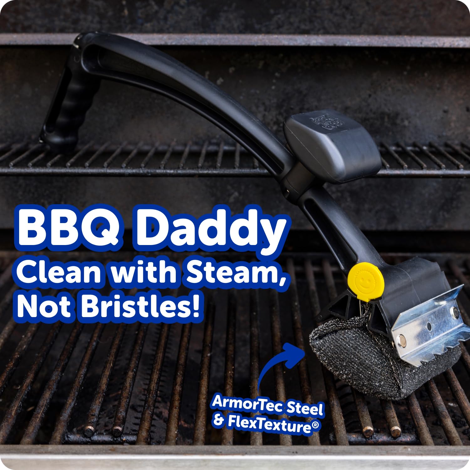 Scrub Daddy Suministros de Limpieza para el hogar, el Paquete de Barbacoa de Microfibra, Incluye 2 Toallas de Microfibra, 1 Cepillo para Parrilla y Pasta de Limpieza PowerPaste con 1 Esponja