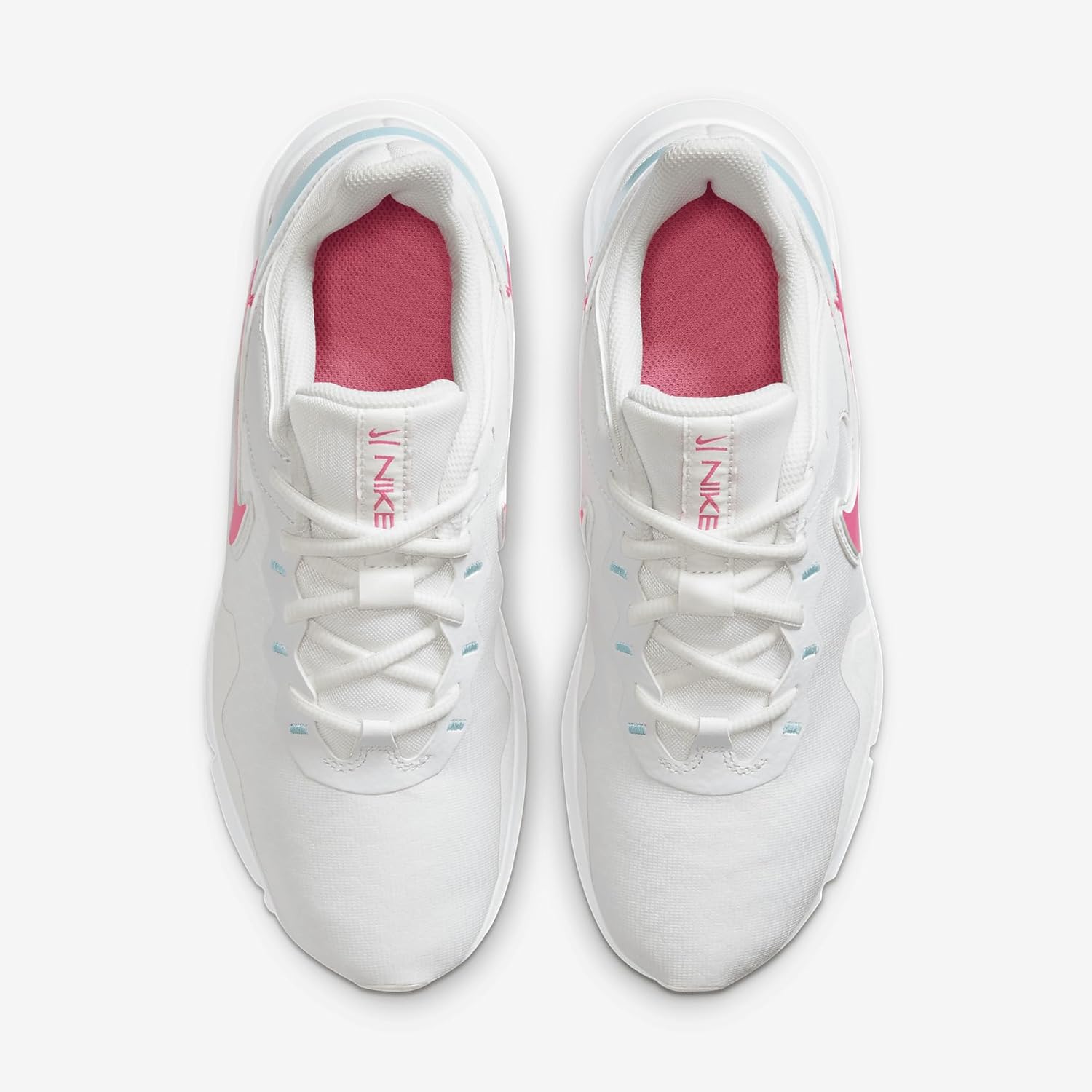 Nike Legend Essential 2 Women's Workout Shoes (CQ9545-103, Summit White/Glacier Ice/White/Pink Blast) Size 10
