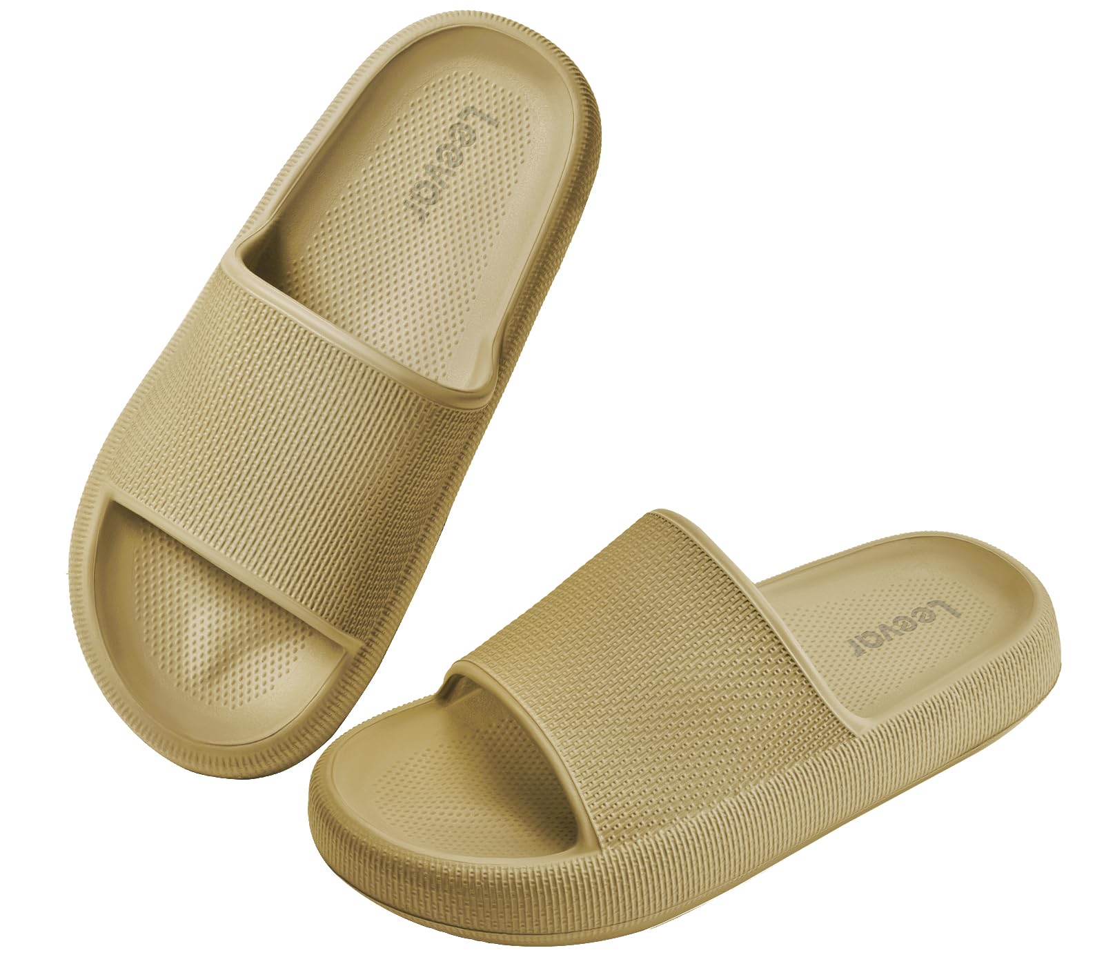 Leevar Cloud Slides for Women and Men, Pillow Slippers Shower Shoes
