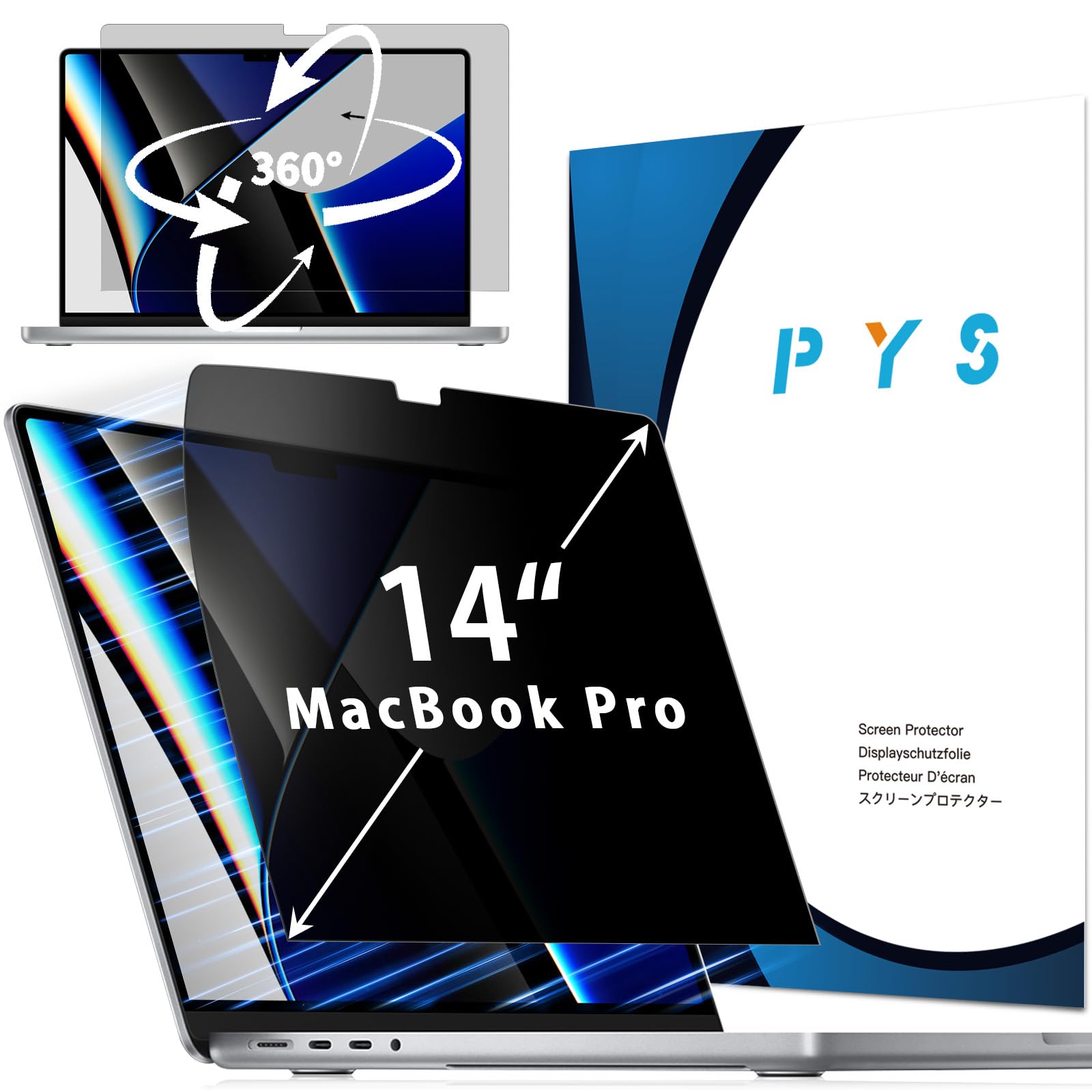 Evita miradas indiscretas con el protector de privacidad para MacBook Pro 14 7