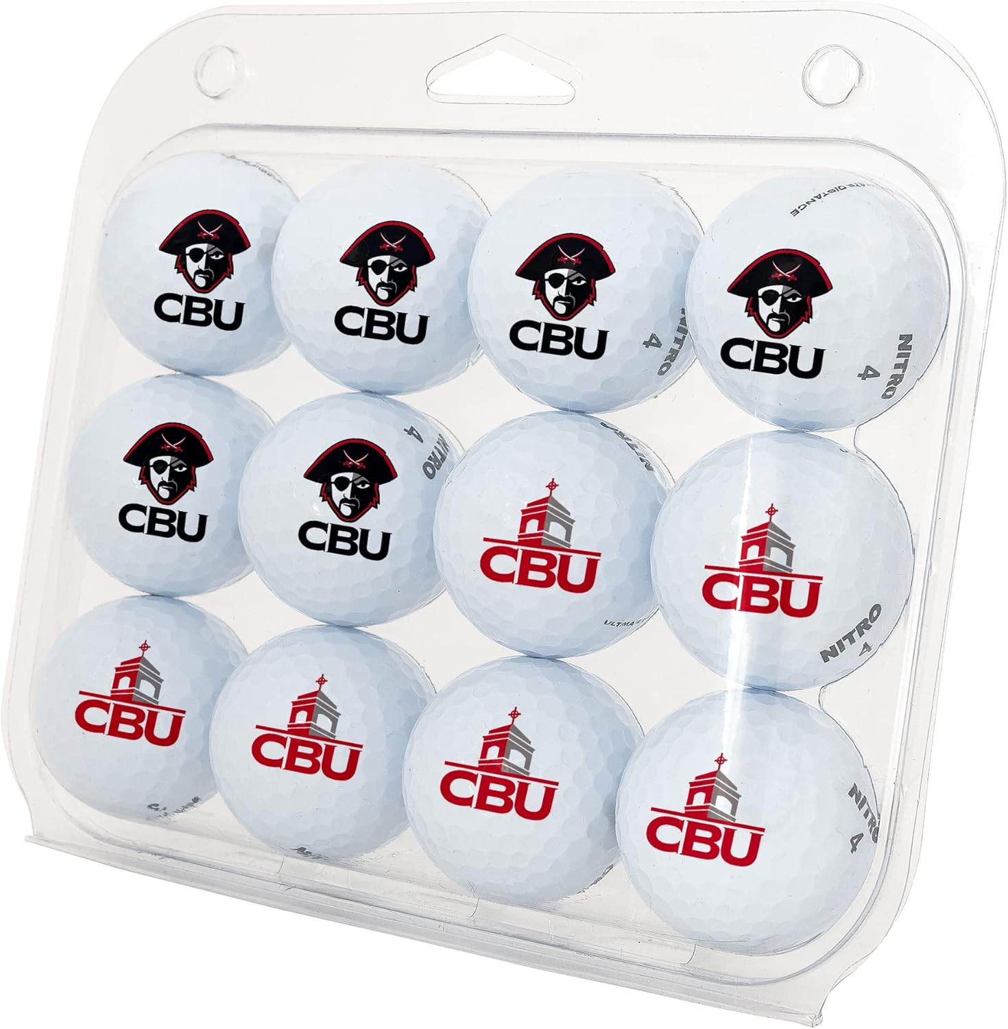 Desert Cactus Christian Brothers University Golf Balls 12 Pack – CBU Buccaneers Full Color Dozen – Officially Licensed Sport Team Accessory