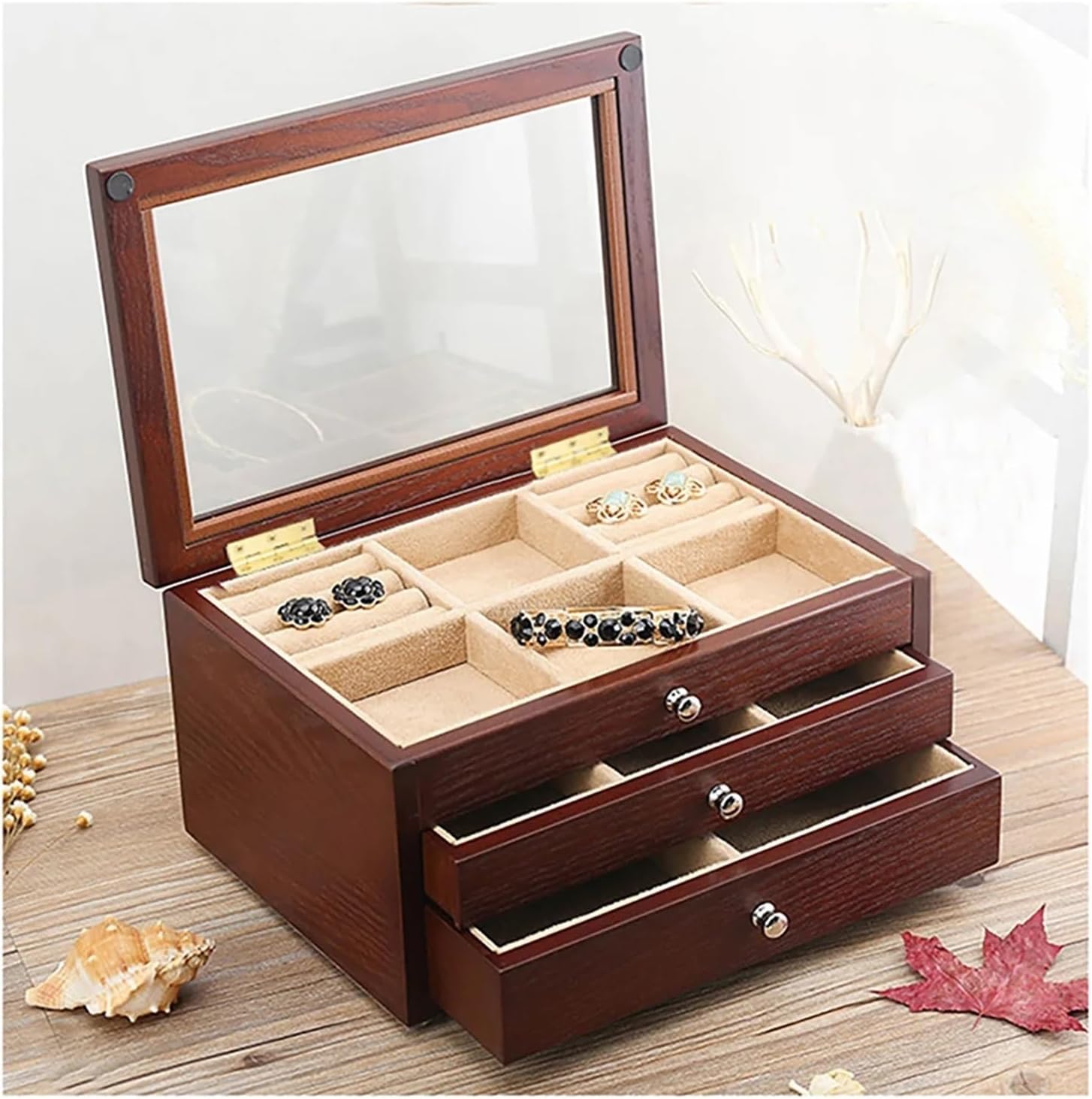 Adjustable Hinges Door Closing Hinges 1Pcs Brass Color 1/1.5/2/2.5/3/4 Inch Vintage Copper Jewelry Box Furniture Hardware Fitting Pure Bearing Hinge(4 inch)