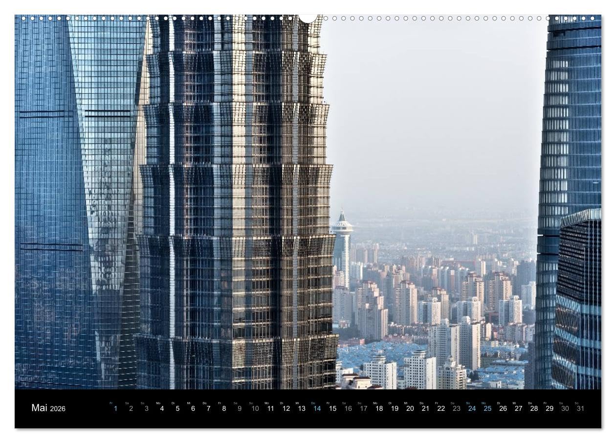 SHANGHAI - ohne Filter (Wandkalender 2026 DIN A2 quer), CALVENDO Monatskalender: Fotografien - Szenen in Shanghai City (CALVENDO Orte)