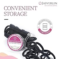 Vista 7 de Lazos suaves para el cabello, bandas elásticas de algodón sin costuras para mujeres y niñas, sin daños, coleteros pequeños para cabello grueso