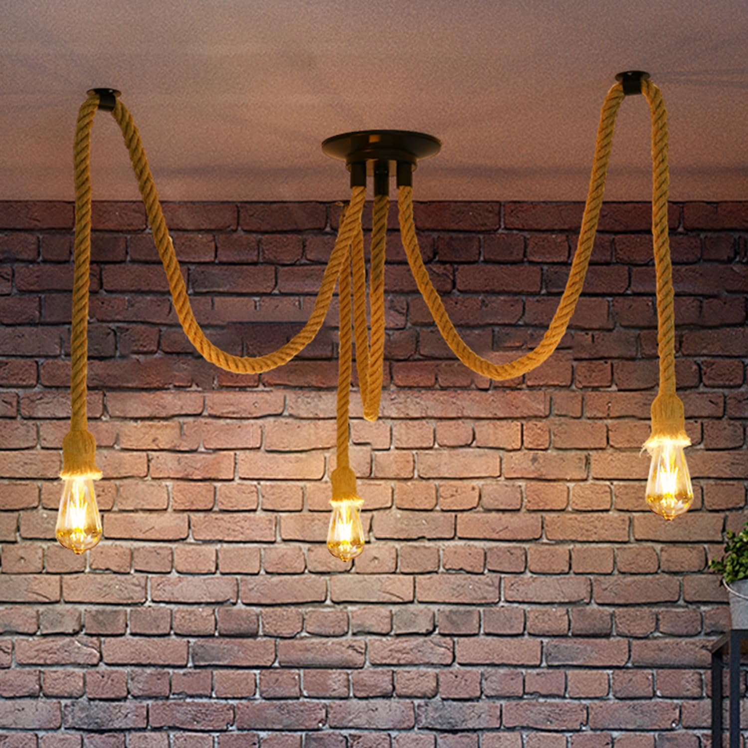 Portalampada A Soffitto/Parete In Stile Industriale Vintage | Ferro Oro | Attacco E27 | Con Viti