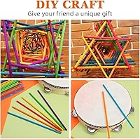 Vista 6 de Toyvian Juego de 50 baquetas de ritmo de madera para niños