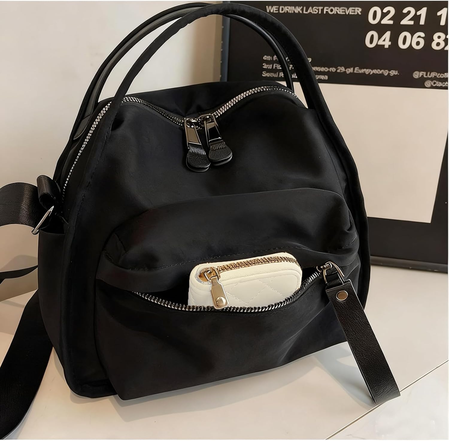 Crossbody Bag for Women Shoulder Handbags Top-Handle Lightweight Large Capacity Casual Nylon Purse Handbag