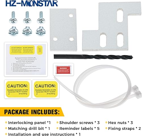 Miniatura 6 de Kit de enclavamiento para generador compatible con paneles General Electric GE de 150 o 200 amperios, kit de enclavamiento eléctrico horizontal del