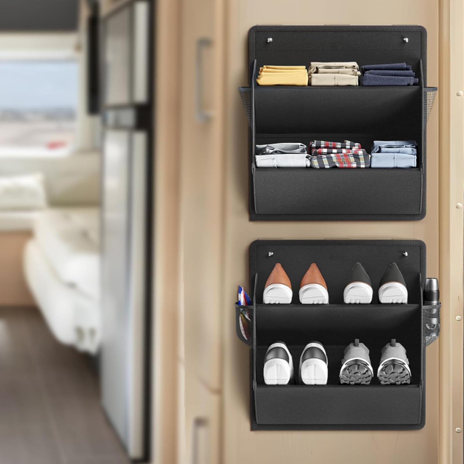 Organisateur chaussures porte camping-car pour escapades en van