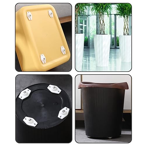 Miniatura 7 de 16 ruedas pequeñas autoadhesivas, rodillo pequeño de rotación de 360, ruedas pequeñas de acero inoxidable para basura, freidora de aire, caja de