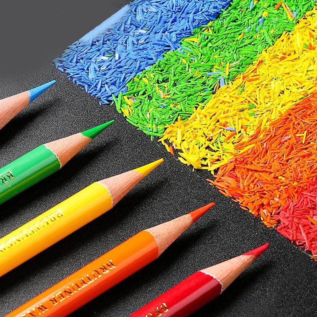 48 Stück Farbstifte Holzstifte Buntstifte Malstifte Zeichenstifte mit Umweltfreundlichem Holzmaterial für Erwachsene Und Kinder Kunstwerke Skizzen Mal, 180 Wasser Löslich