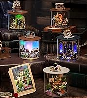 Vista 8 de Flever - Kit de casa de muñeca en miniatura para bricolaje, habitación creativa serie Botella de los Sueños, con muebles, para regalo romántico