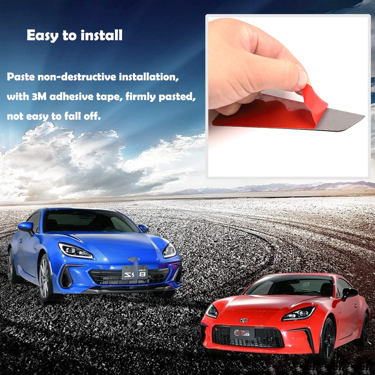 CHEAYAR Wewnętrzny panel przednich drzwi z prawdziwego włókna węglowego, osłona podłokietnika, dekoracja wnętrz, kompatybilny z Subaru BRZ i Toyota 86, 2016-2020, akcesoria samochodowe, 2 szt.