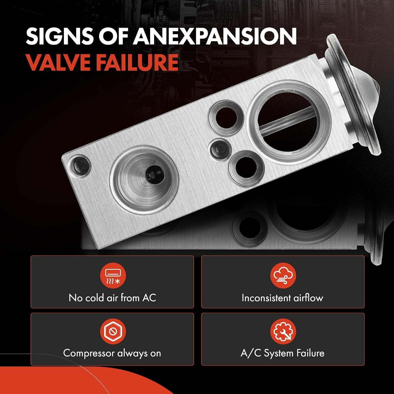 A-Premium AC Expansion Valve Compatible with Mercedes-Benz B Electric Drive/CLA250/GLA250/CLA45 AMG/GLA45 AMG/GLA250/B250e/B250 & INFINITI QX30