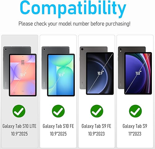 Vista 81 de Funda para Galaxy Tab S10 Ultra/S9 Ultra/S8 Ultra 14.6 INCH: Funda protectora de TPU para Samsung Tablet S9 Ultra/S8 Ultra 14.6" con soporte - Asa