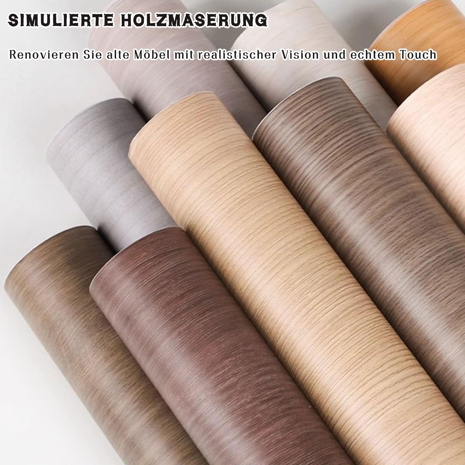 Samoprzylepna tapeta imitująca drewno Samoprzylepna folia winylowa o wyglądzie drewna, odklejona i przyklejona, wiele rozmiarów i wykończeń drewnianych(Holzoptik Folie 002,60W x 500L cm)