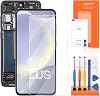 Samsung Galaxy S24 Plus用OLED Samsung S24 Plus LCD Display SM-S926B SM-S926U LCD デジタイザー タッチスクリーン 交換用アセンブリ フレーム付き オリジナルサイズ、指紋対応