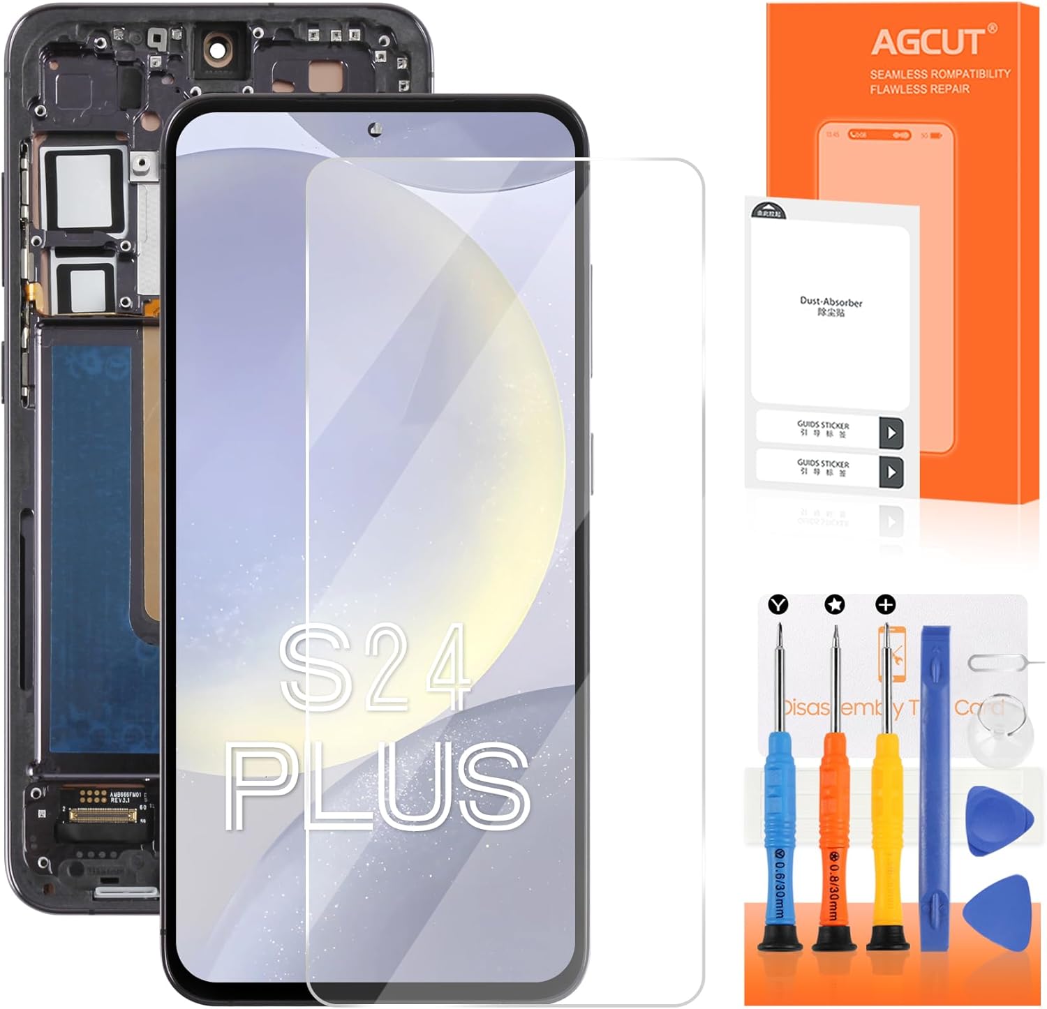 INCELL for Samsung Galaxy S24 Plus Screen Replacement for Samsung S24 Plus LCD Display SM-S926B SM-S926U LCD Digitizer Touch Screen Replacement Assembly with Frame